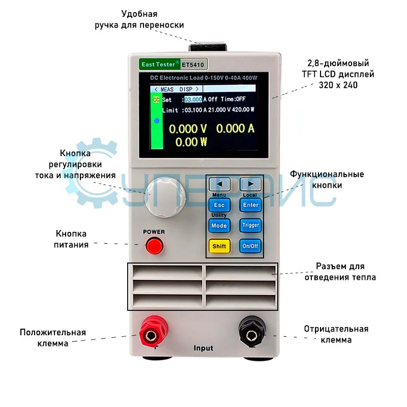 Одноканальная электронная нагрузка East Tester ET5410 фото 2