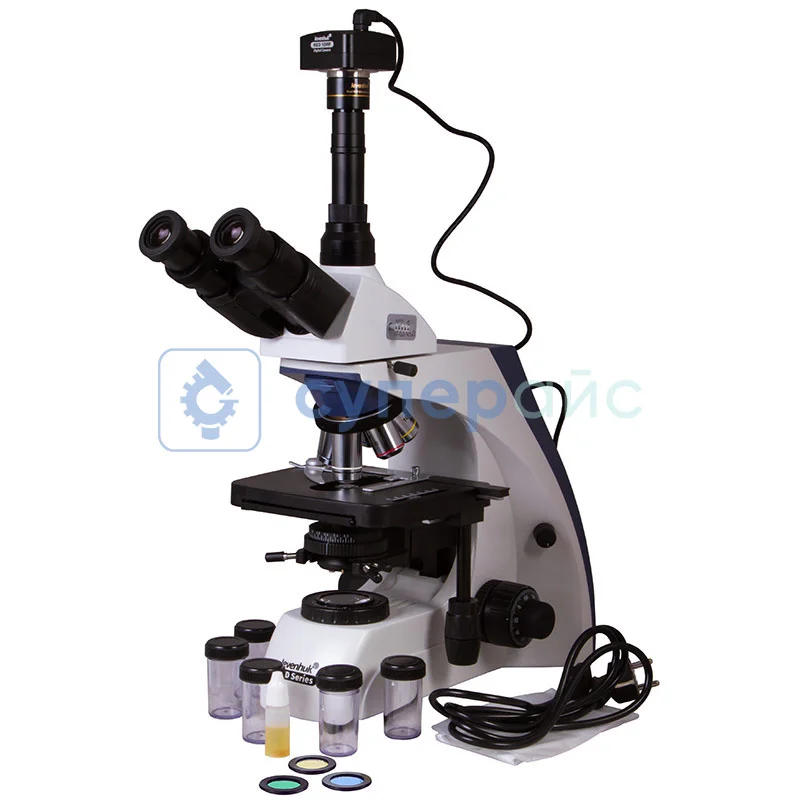 Тринокулярный микроскоп Levenhuk MED D35T фото 1