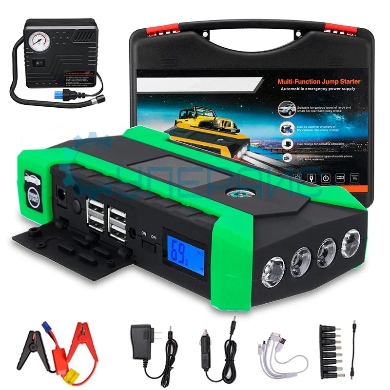 Пуско-зарядное устройство HIGH POWER JX29 (12 В/1000 А) с компрессором фото 6