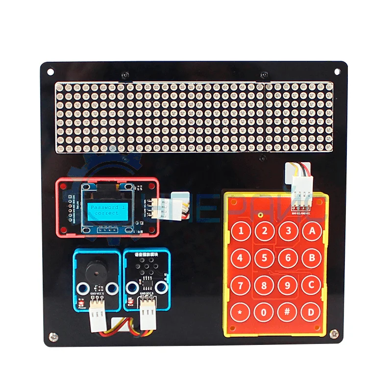 Набор для сборки кодового замка с цифровым табло, совместимый со средой Arduino фото 1