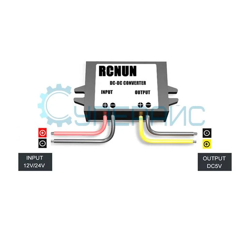 Конвертер RCNUN WG-12S0503 (RC120503) с защитой от воды и пыли фото 3