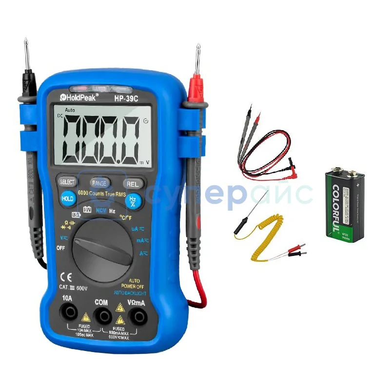Автоматический мультиметр HoldPeak HP-39C фото 1