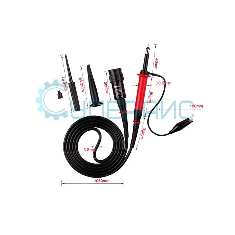 Щуп к осциллографу с делителем G3100 (1:100, 100 МГц, 2,5 кВ) фото 1