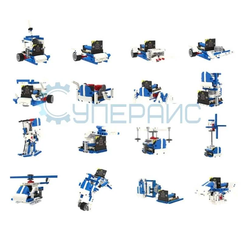 Робототехнический набор 16 в 1 Yahboom Building:bit Super Kit с платой micro:bit фото 6