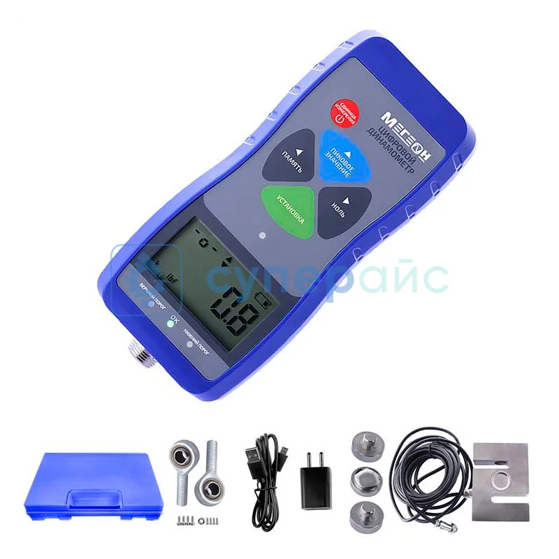 Цифровой многофункциональный динамометр МЕГЕОН 53020К фото 4