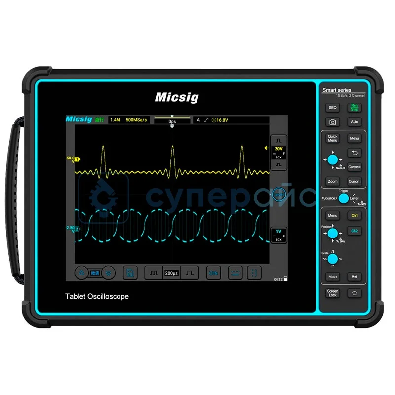 Планшетный осциллограф Micsig STO2002 (2 канала, 200 МГц) фото 1