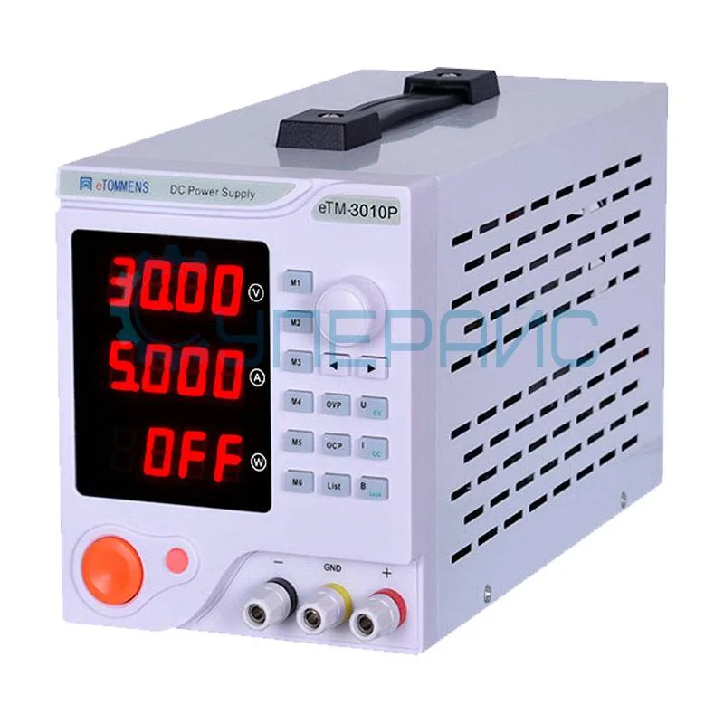 Программируемый импульсный источник питания eTOMMENS eTM-3010P (30В, 10А) фото 1