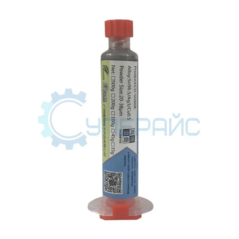 Паяльная паста Conduction CD-SG668 (35 г, в шприце) фото 1