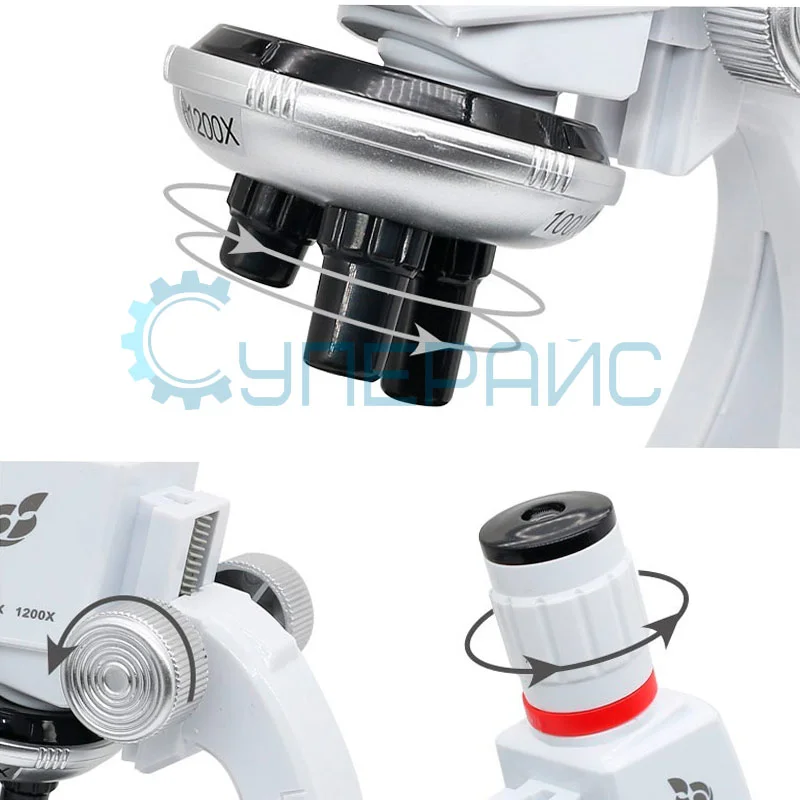 Детский микроскоп 1200X с адаптером для смартфона фото 10