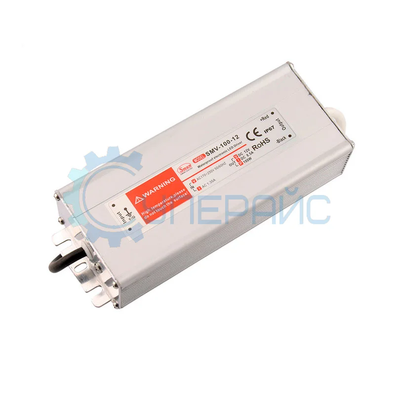Компактный герметичный блок питания Smun SMV-100-12 (12 В, 8.5 А, 100 Вт) фото 1