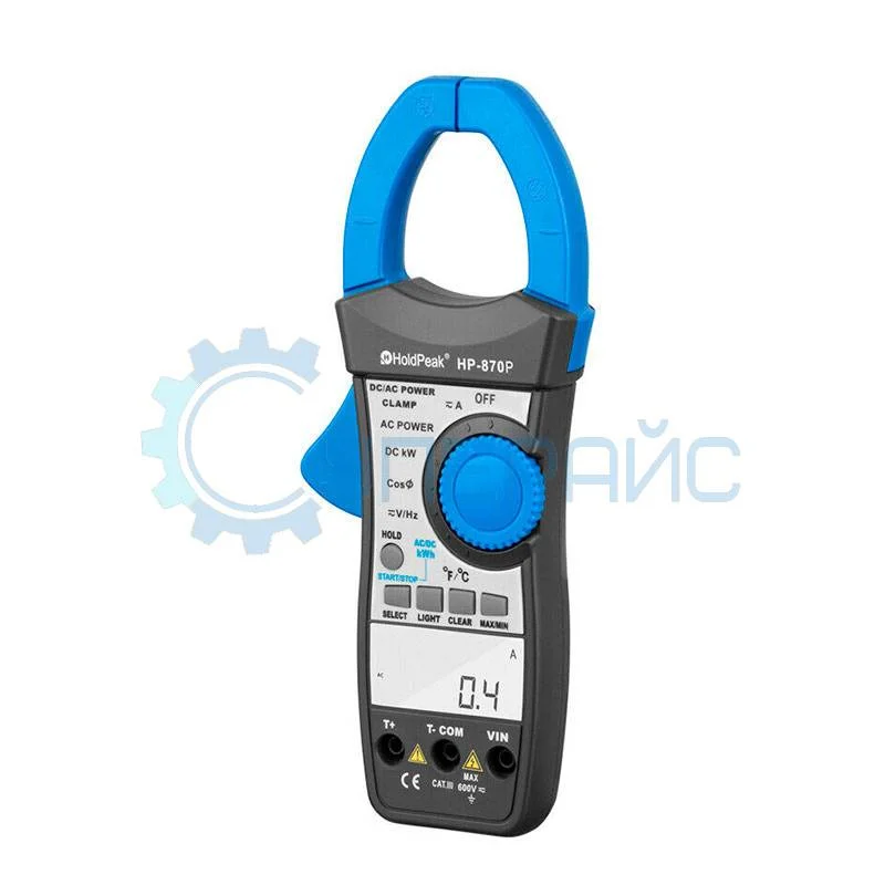 Токовые клещи-ваттметр AC/DC HoldPeak HP-870P фото 1