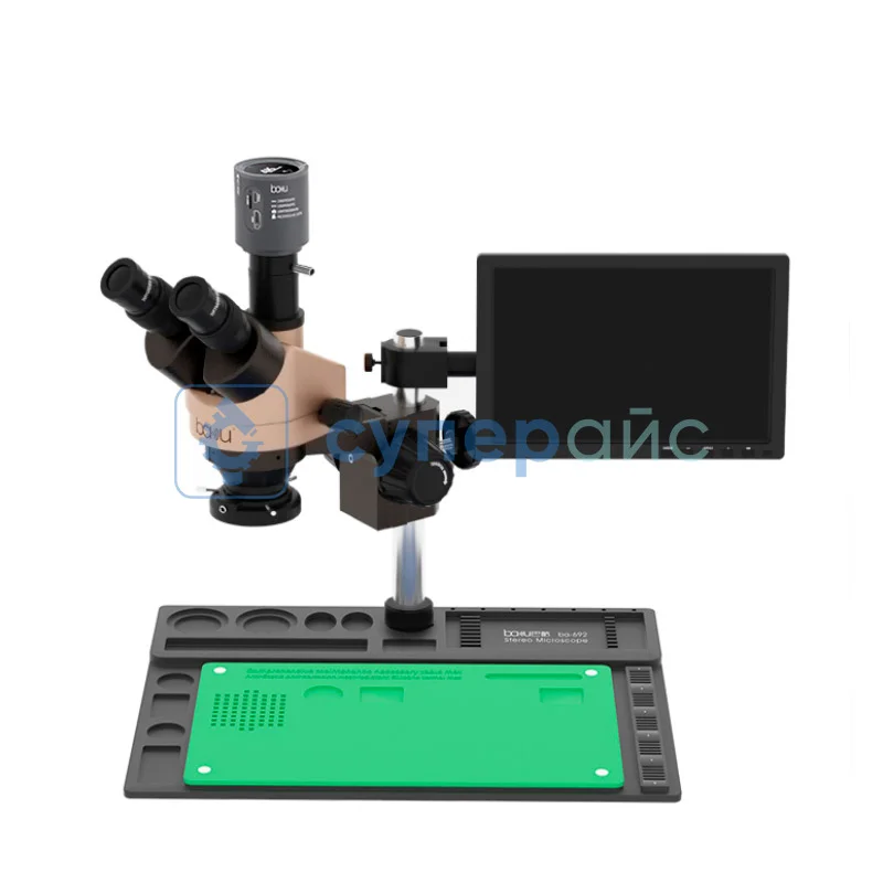 Тринокулярный стереоскопический микроскоп Baku BA-011 фото 2