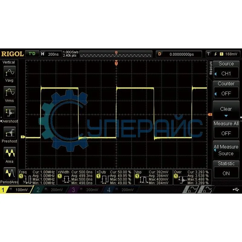 Цифровой осциллограф RIGOL DS1104Z (4 канала х 100 МГц) фото 9