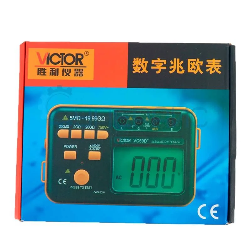Устройство измерения сопротивления изоляции линий VICTOR VC60D+ фото 9