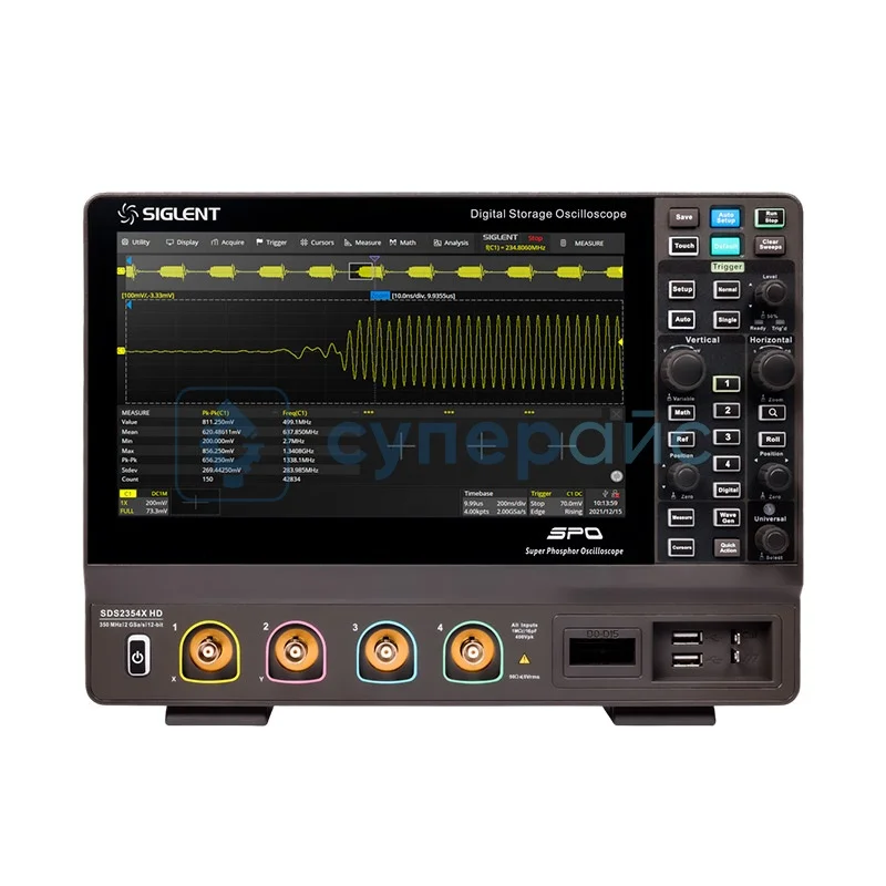 Четырехканальный запоминающий осциллограф Siglent SDS2204X HD фото 1