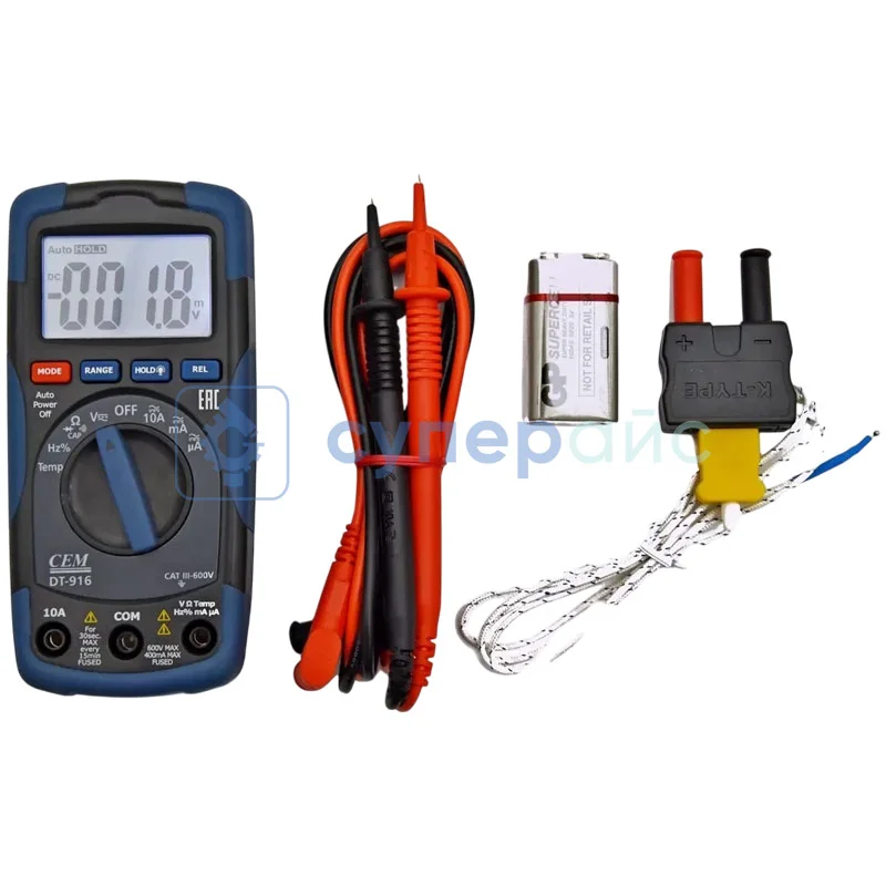 Универсальный мультиметр CEM DT-916 фото 3