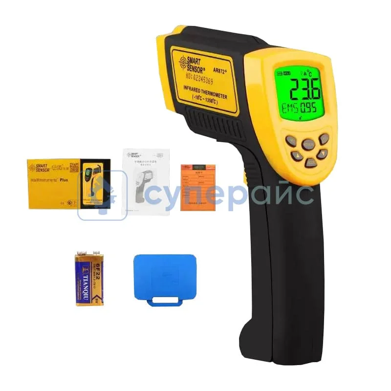 Пирометр цифровой SMART SENSOR AR872+ фото 2