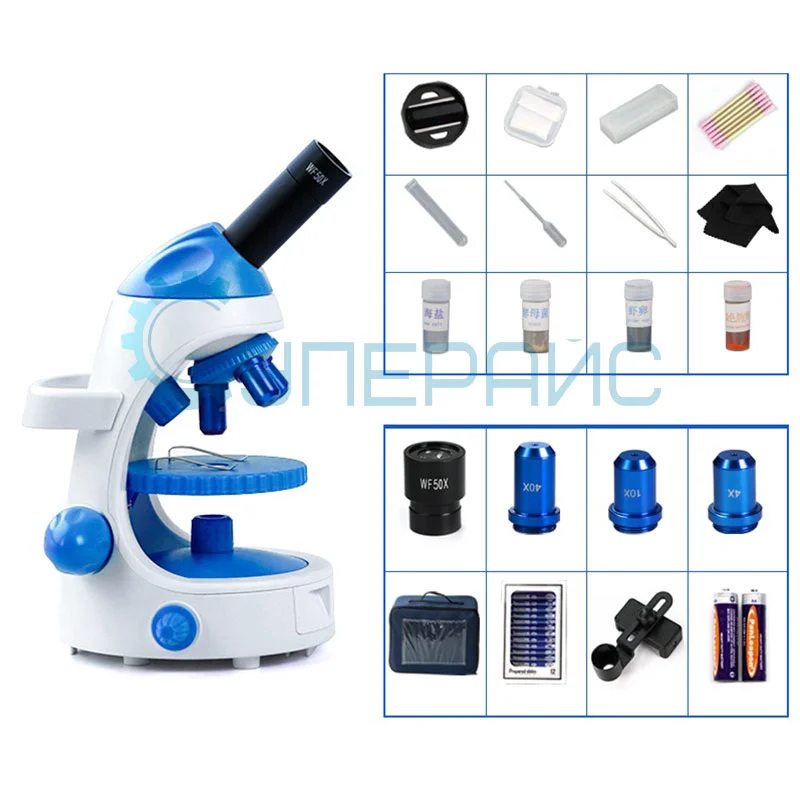 Биологический микроскоп Tikuo 2000х с адаптером для телефона фото 8