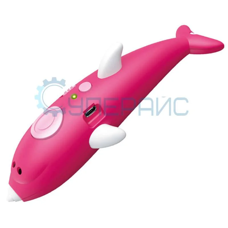 3D ручка Malian Dolphin-2 в наборе с пластиком 45 цветов фото 1