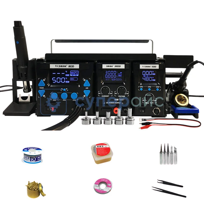 Ремонтная паяльная станция SAIKE 863-30 фото 1