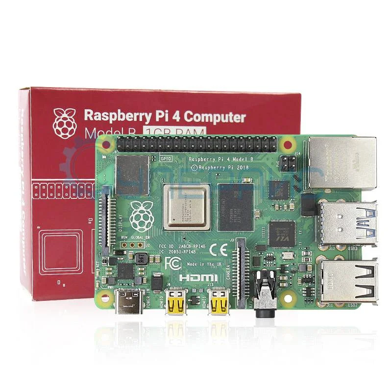 Микрокомпьютер Raspberry Pi 4B 2 GB RAM с набором датчиков в кейсе фото 2