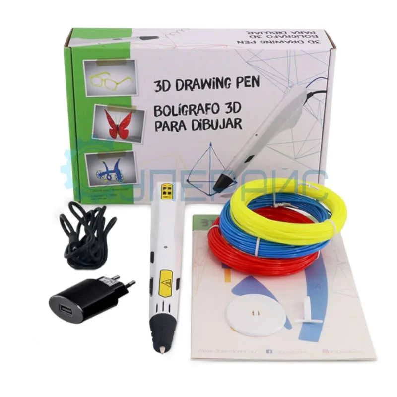 3D ручка Dewang D93D с 30 метрами пластика фото 2