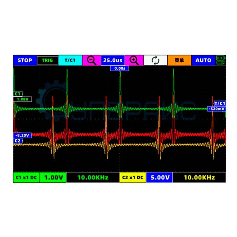 Двухканальный осциллограф с генератором сигналов JINHAN SMTO1002S фото 5