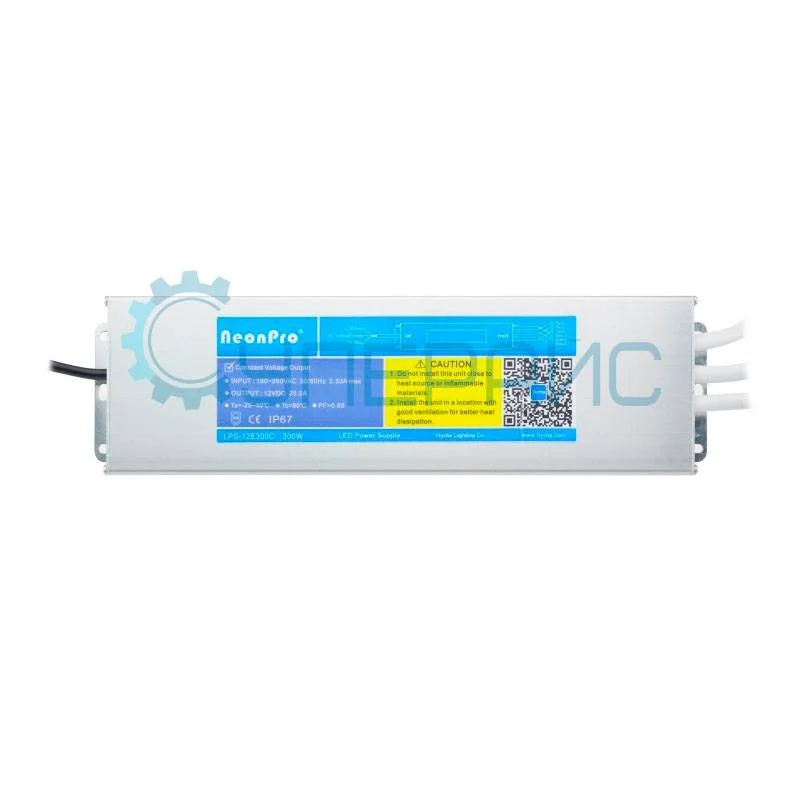 Герметичный блок питания NeonPro LPS-12E300C (12 В, 25 А, 300 Вт) фото 2