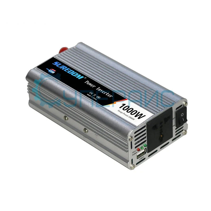 Инвертор для автомобиля SUREDOM YSCZ-1000W, 24В-220В, 1000 Вт фото 3
