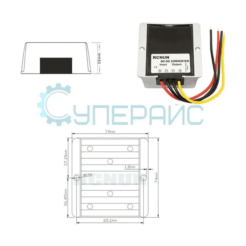 Повышающий конвертер питания RCNUN WG-12S2410 (RC122410) фото 6