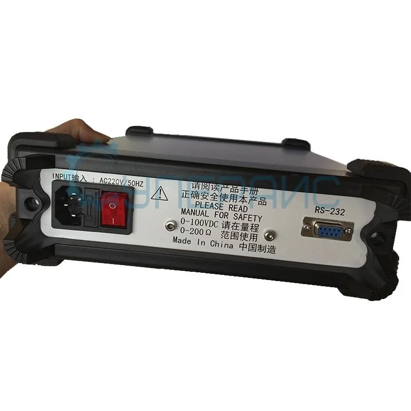 Тестер АКБ RC3562A с щупами, зажимами Кельвина и держателем аккумулятора фото 2