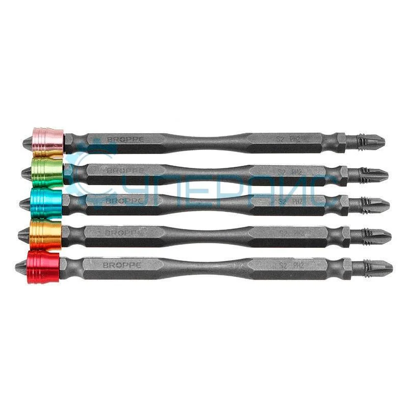 Удлиненные крестовые биты BROPPE PH2 5 шт фото 3