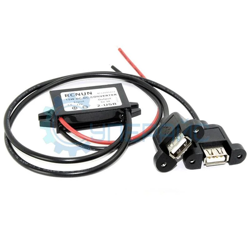 DC-DC модуль RCNUN WG-12S0503 (RC120503) с двумя USB портами фото 1