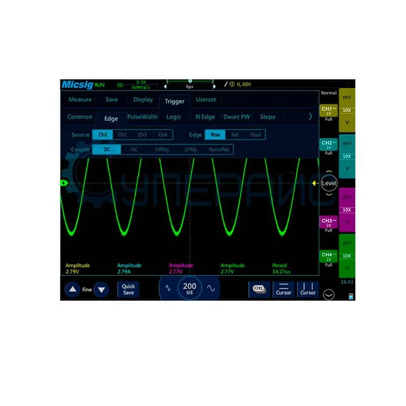 Планшетный цифровой осциллограф Micsig TO1102 Plus (2 канала, 100 МГц) фото 10