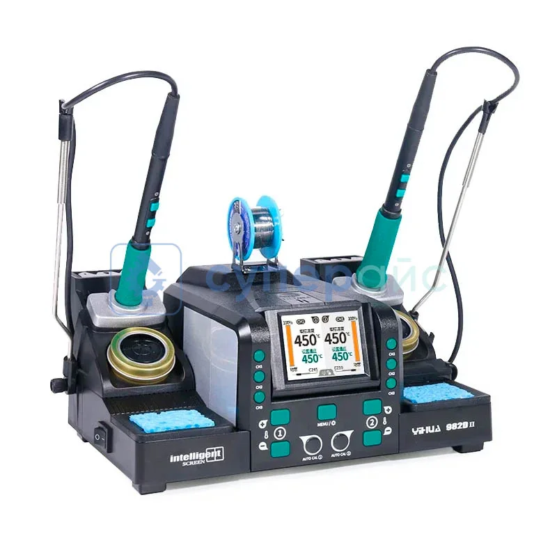 Цифровая паяльная станция YIHUA 982D-II с набором из 6 жал фото 1