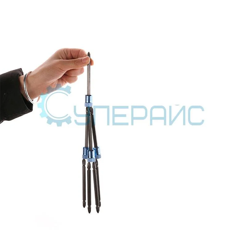 Магнитные крестовые биты GREENER PH2 10 шт фото 2