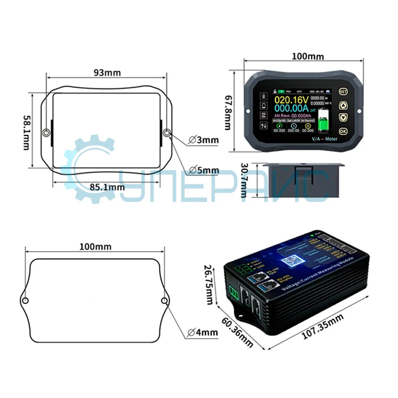 Измерительная головка многофункциональная JUNTEK KG-140F, DC 120 В, 400 А фото 6