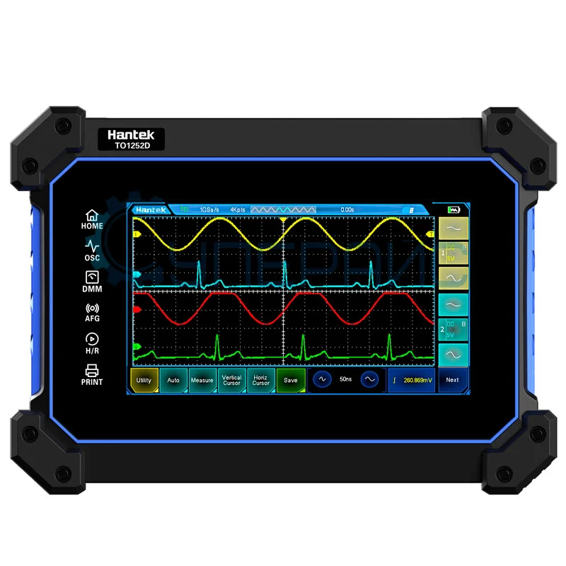 Двухканальный осциллограф Hantek TO1252D с генератором сигналов фото 2