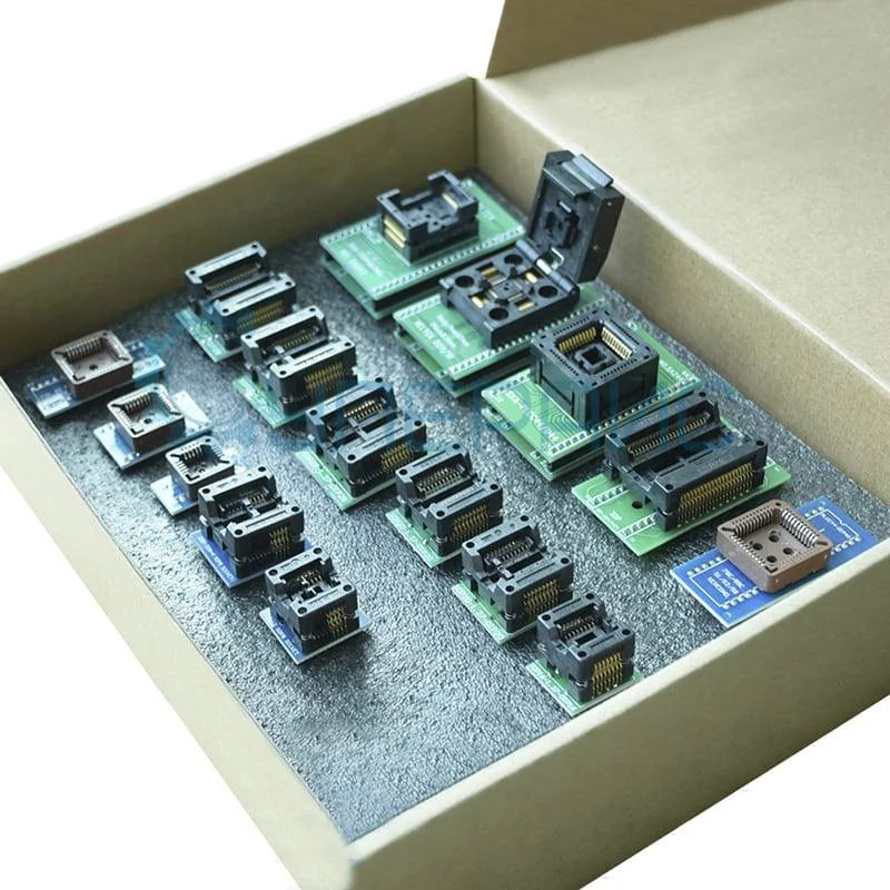 Переходники для программирования микросхем с PLCC IC экстрактором (набор 18 в 1) фото 1