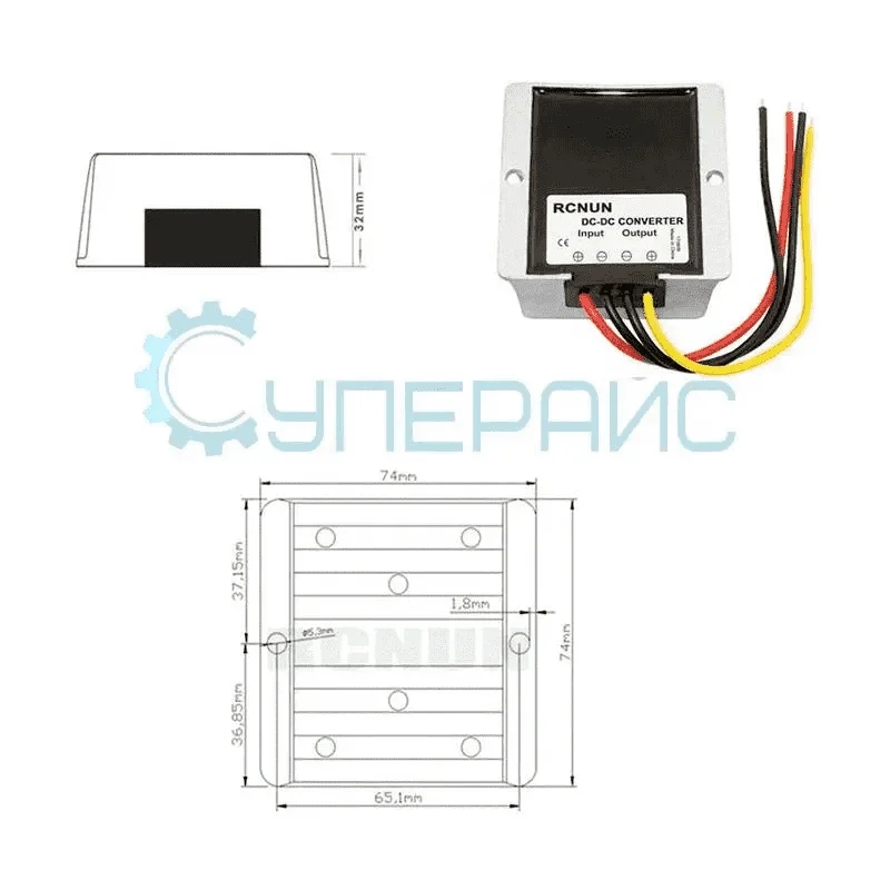Boost модуль RCNUN WG-12S4805 (RC124805) фото 6
