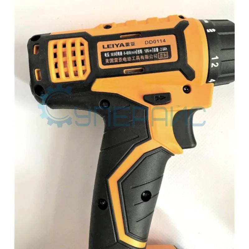 Аккумуляторный шуруповерт Leiya DD0114 с двумя батареями и кейсом фото 3