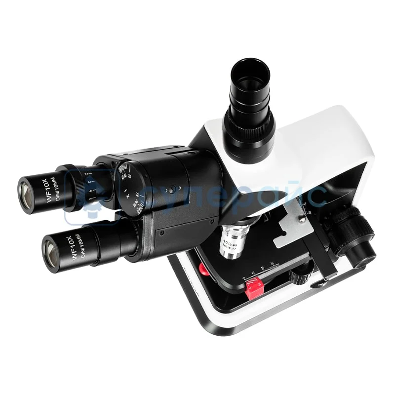 Биологический тринокулярный микроскоп Levenhuk 450T фото 1