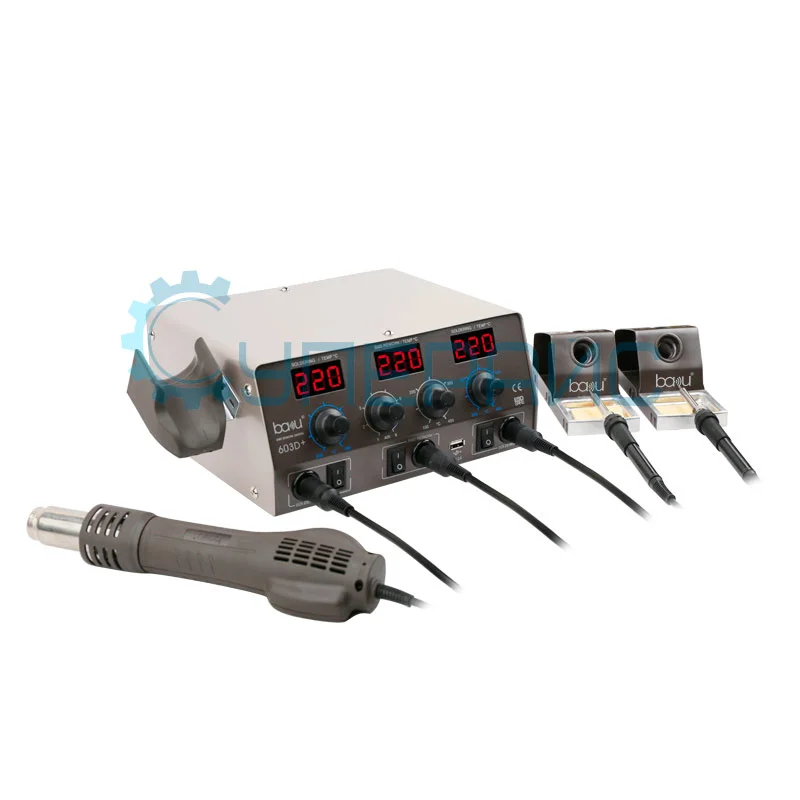 Паяльная станция с термофеном Baku BA-603D+ фото 3