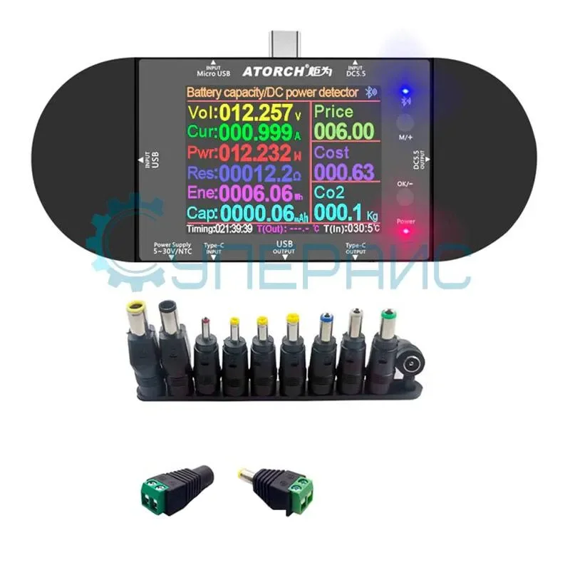 Цифровой тестер JUWEI Atorch UD24 с полным комплектом для тестирования фото 7