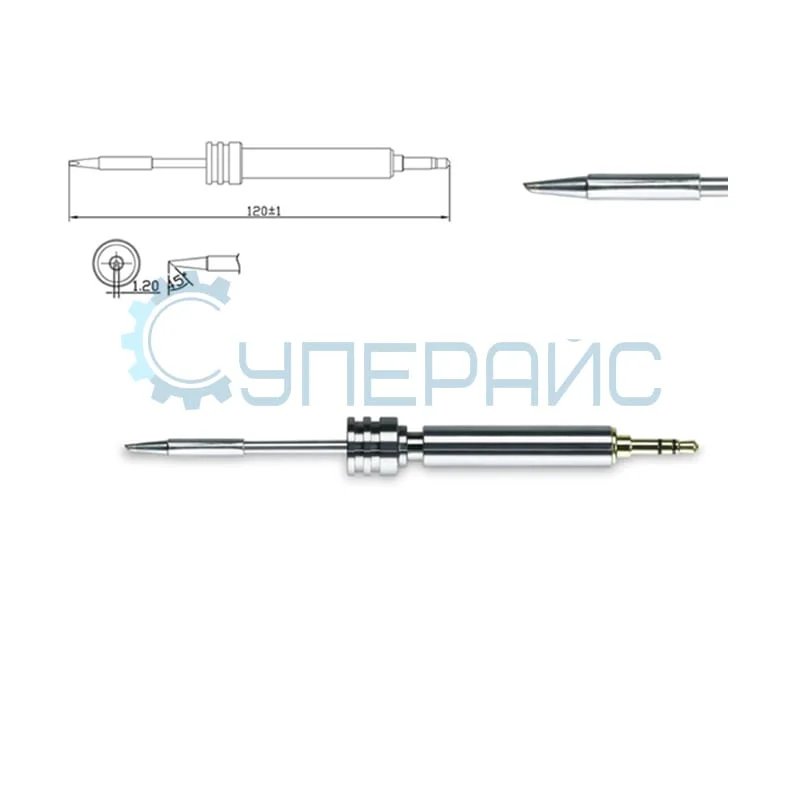 Сменное медное паяльное жало ATTEN T10-1.2C фото 1