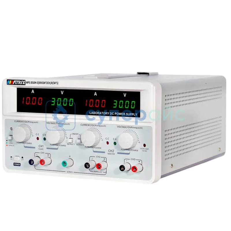 Трансформаторный источник питания MATRIX MPS-3010H-3 (30В, 10А) фото 1