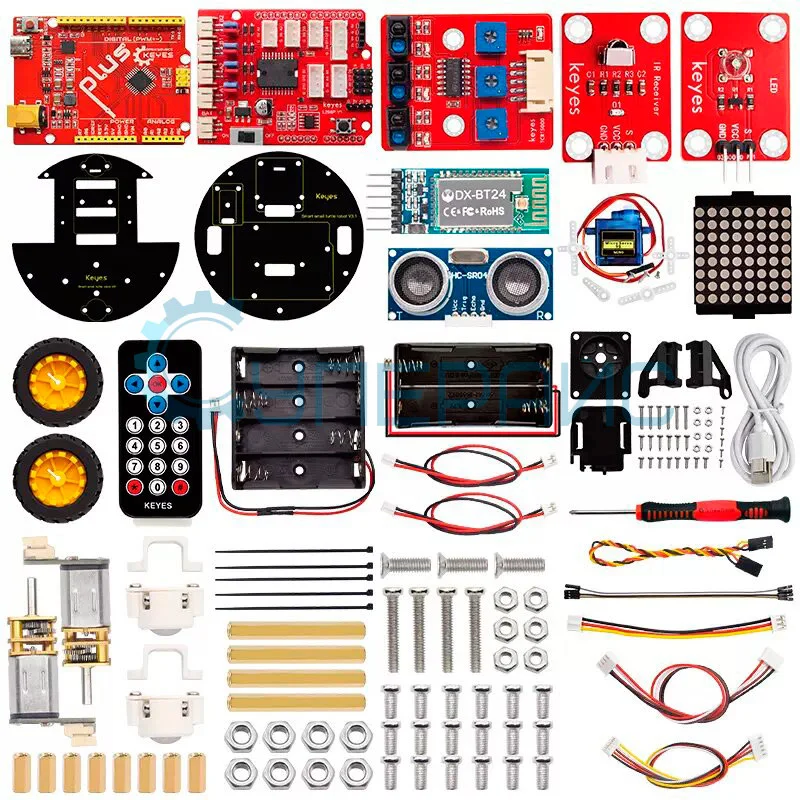 Программируемый колесный робот-конструктор на базе Arduino Keyes (Bluetooth) фото 4