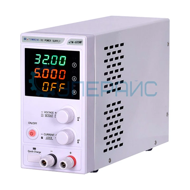 Одноканальный компактный блок питания eTOMMENS eTM-605MF (60В, 5А) фото 1
