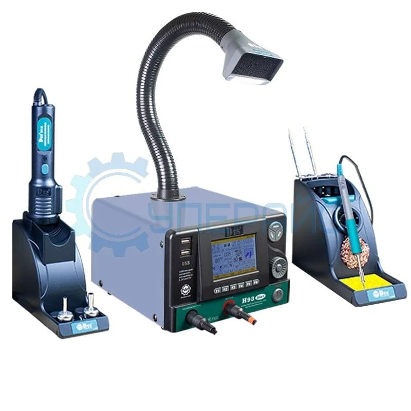 Термовоздушная паяльная станция CXG DES H93B с паяльником и дымоуловителем, 1650 Вт фото 1