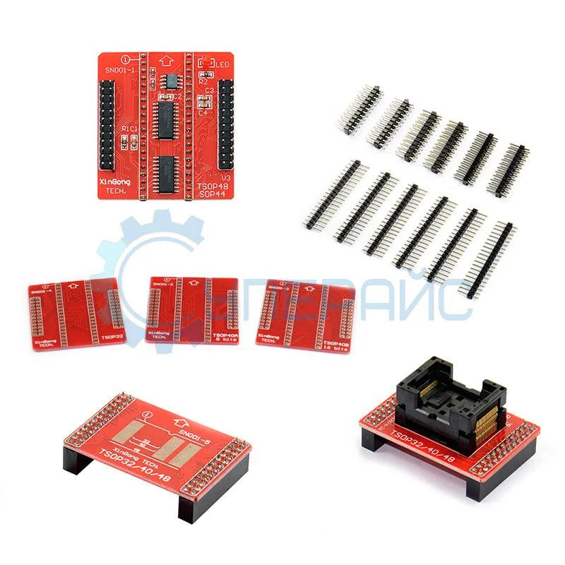 Адаптеры для программатора TL866II Plus (6 шт.) фото 1